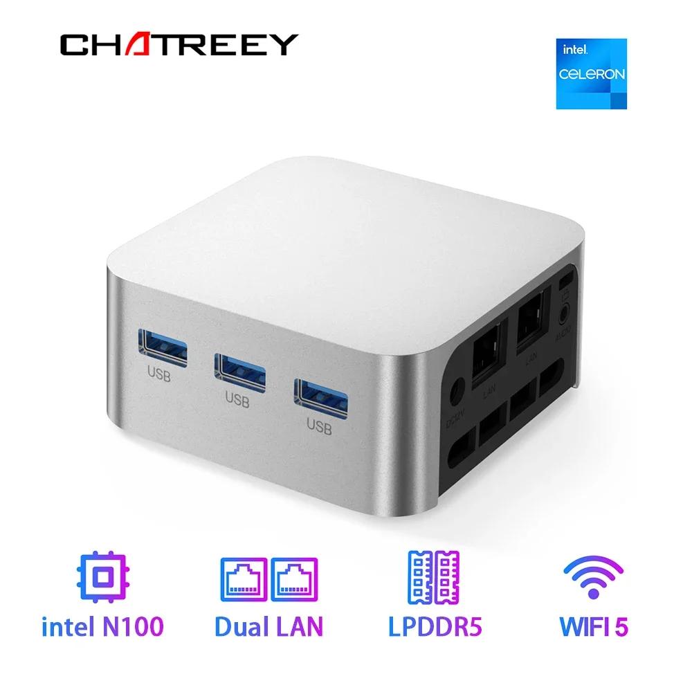 Chatreey T8   N100/N200 Chatreey T8 ÷ ̴ PC SSD,  11 ǻ,  LAN, 3 HDMI ȭ ,  5